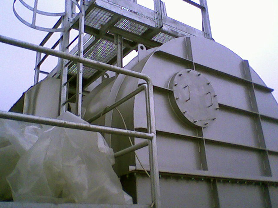 Image of Plant Roto Offset Printing. Intervention: Regenerative thermal Oxidizer (RTO) with air to water heat exchanger airTReco, flow rate 20,000 Nm3/h. Italy, 2007