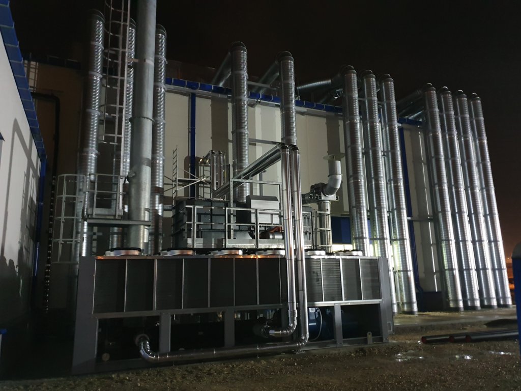 Image of Regenerative thermal Oxidizer and roto-concentrator. Paints Production, USA, 2005 Pollutant ethylene oxide