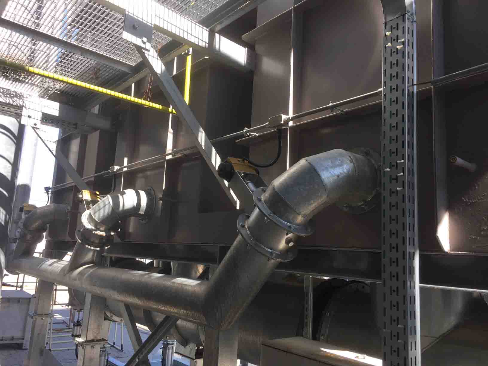 Image of Regenerative thermal Oxidizer. Aluminium Tubes, Germany, 1999 Pollutant ethylene oxide