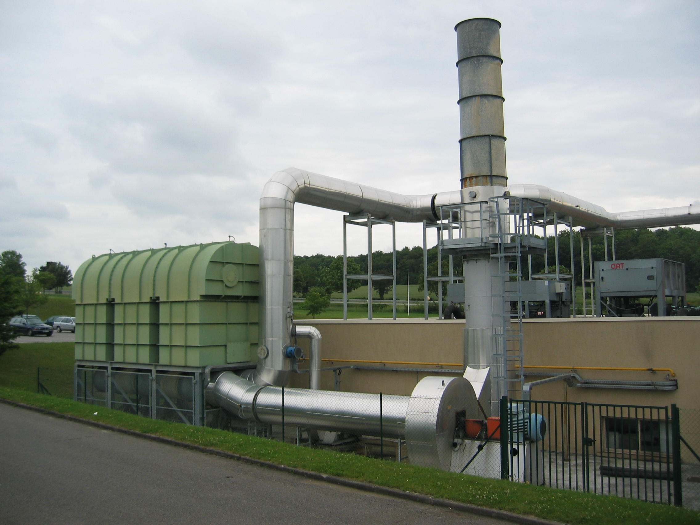 Image of Regenerative thermal Oxidizer. Roto Offset Printing, France, 2000 Pollutant ethylene oxide