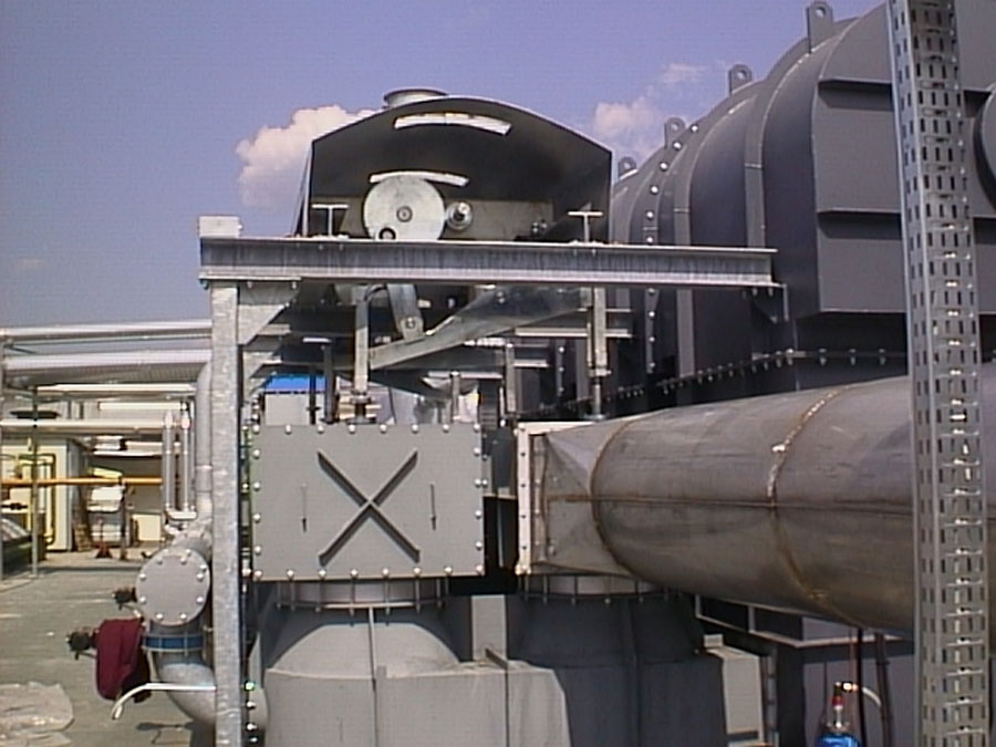 Image of Plant Roto Offset Printing. Intervention: Regenerative thermal Oxidizer (RTO) airTReco, flow rate 12,000 Nm3/h. Italy, 2002