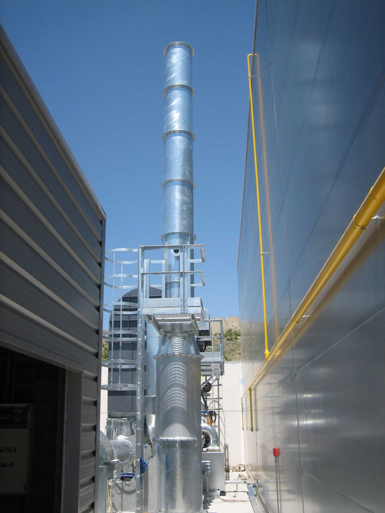 Image of Regenerative thermal Oxidizer. Roto Offset Printing, Spain, 2007 Pollutant ethylene oxide