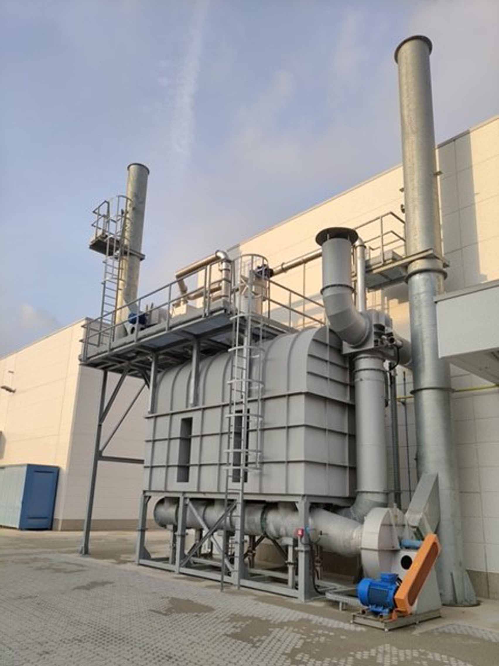 Image of Regenerative thermal Oxidizer and roto-concentrator. automotive Painting, Italy, 2018 Pollutant ethylene oxide