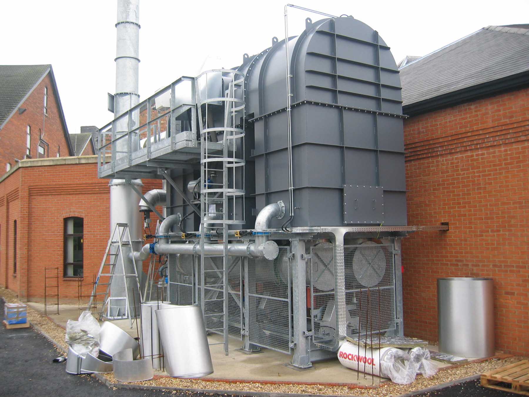 Image of Regenerative thermal Oxidizer. Roto Offset Printing, UK, 2002 Pollutant ethylene oxide